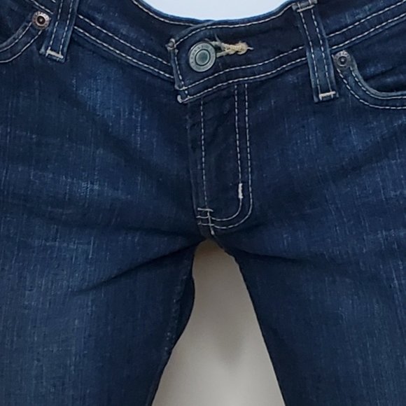 Express Precision Fit Low Rise Boot Cut Jeans SZ 4L - Picture 6 of 9